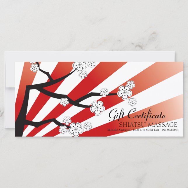 Sakura Sunrise Cherry Blossoms Certificado (Frente)