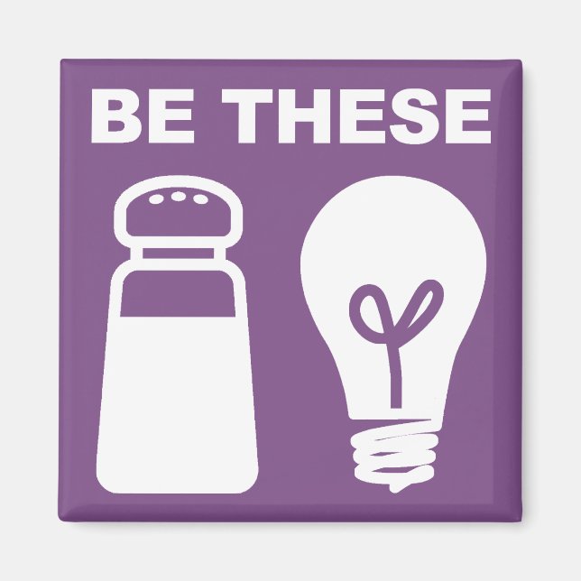 Sal e Imã de geladeira Cristã Leve (Frente)