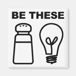 Sal e Imã de geladeira Cristã Leve