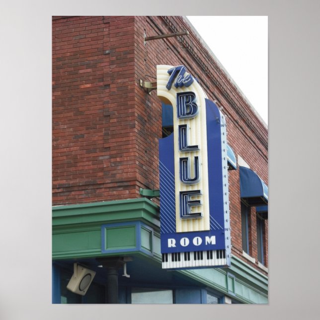 Sala Azul Histórica - Poster de Kansas City (Frente)