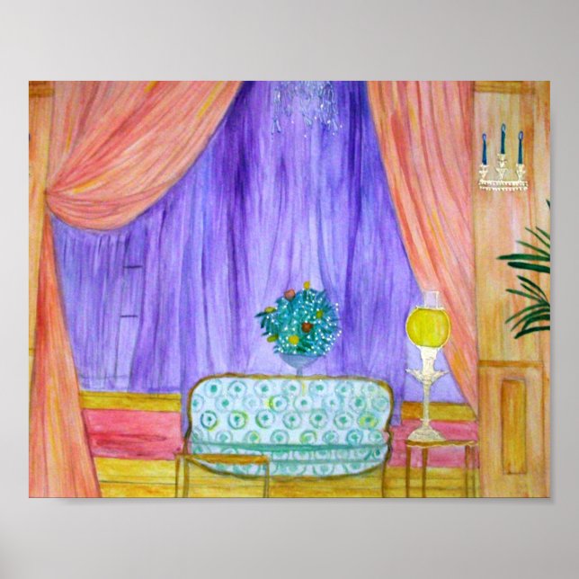 Sala de Angelique 8 x 10 - Impressão de estoque de (Frente)