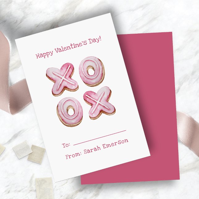 Sala de aula do Dia dos Namorados Rosa (Pink Valentine's Day Classroom Card)