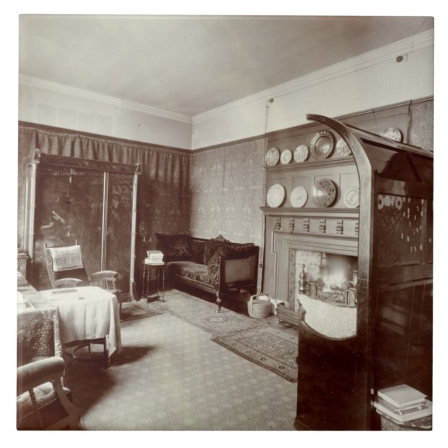 Sala de estar, casa de Kelmscott, Londres, 1896 (Frente)