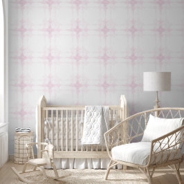 Sala de Menina Rosa Onda Sonora Estilo Minimalista