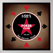 Sala do Clube Poker Poster