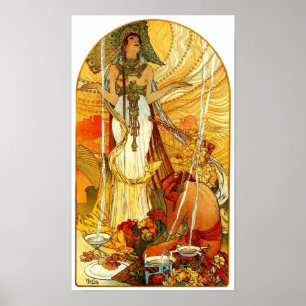 Salammbô por Alphonse Mucha Poster
