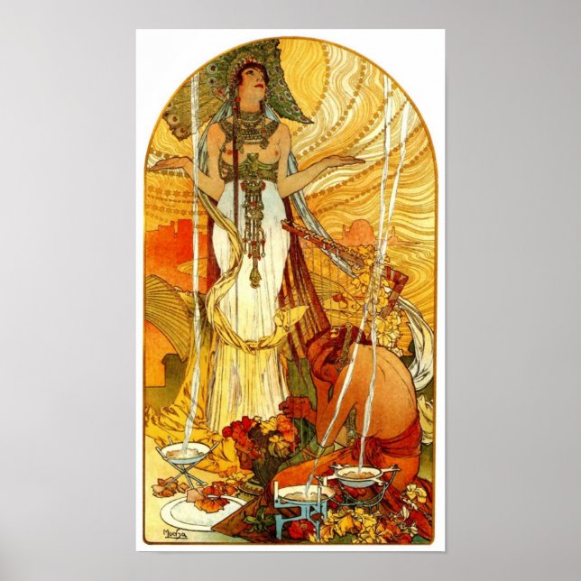 Salammbô por Alphonse Mucha Poster (Frente)