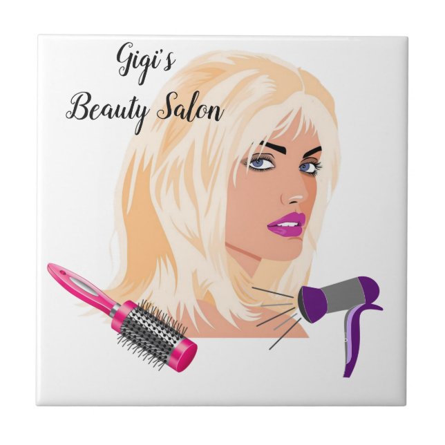 Salão de Bela Azulejo Cerâmica (Frente)