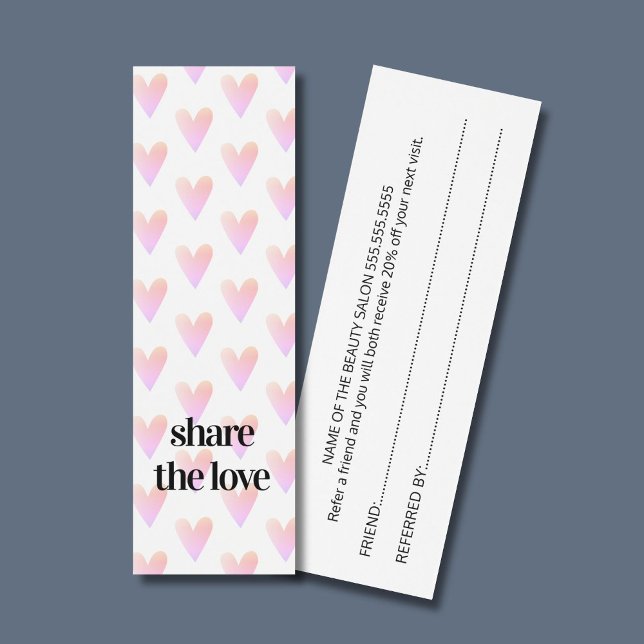 Salão de Bela Bela Rosa claro Legal Moderna (Criador carregado)