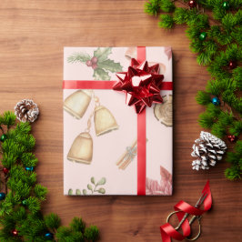 Salão de Beleza Feliz Natal Papel de Embrulho