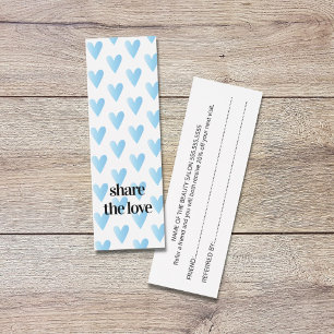 Salão de Beleza Legal Corações Azuis Moderno