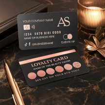 Salão de Beleza Luxo Black & Rose Gold