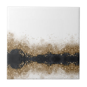 Salão de cabeleireiro dourado e preto