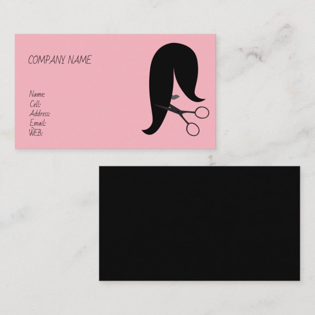 Salão de CARTÃO DE VISITA de MODELO básico (Frente/Verso)