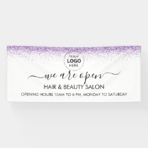 Salão de luxo gota de glitter roxo
