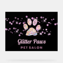 salão faux glitter pet