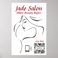 Salão poster Modelo Hair