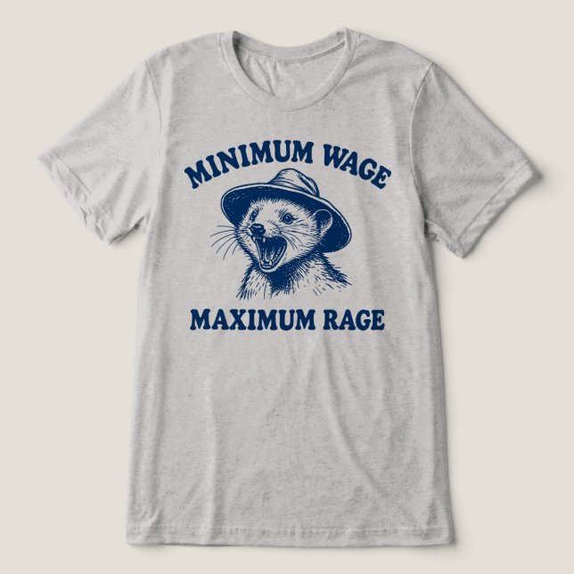 Salário Mínimo Máxima Raiva Gambá (Design frontal)