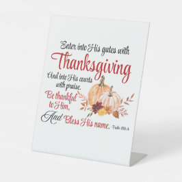 Salm 100:4 Entre em seus portões com Ação de Graça