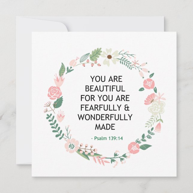 Salm 139 Você É Bonita (Frente)