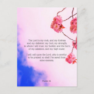 Salm 18, cartão postal cristão