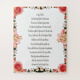 Salm 23, Borda Floral 56 peças Easy Quebra-cabeça