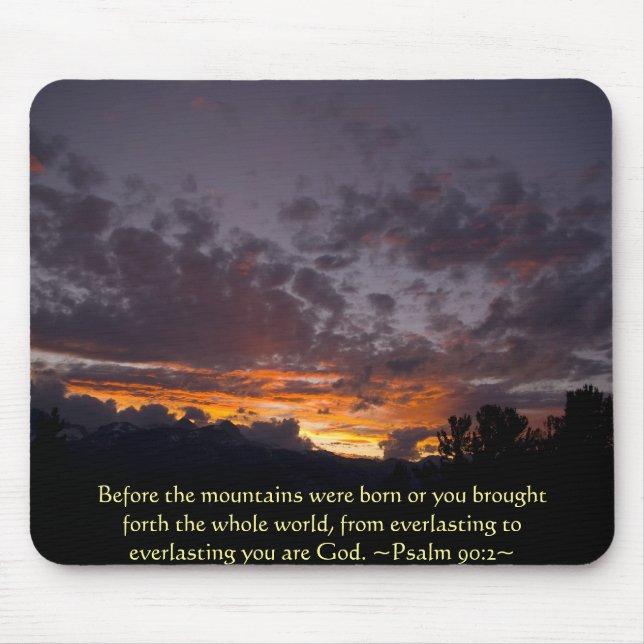 Salm 90:2 Sierra Sunset Mousepad (Frente)