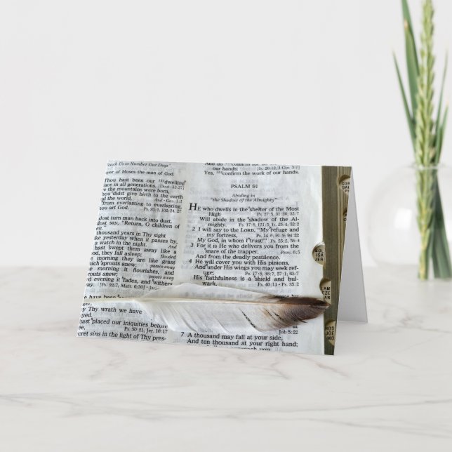 Salm 91 - Cartão de condolências (Frente)
