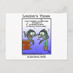 Salmão Deprimido Cartões Engraçados Canecas & Pres