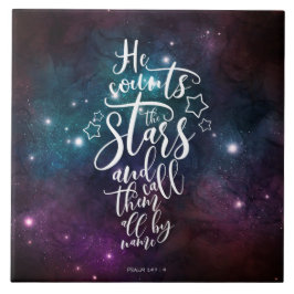 Salmo 147:4 Ele Conta a Bíblia das Estrelas