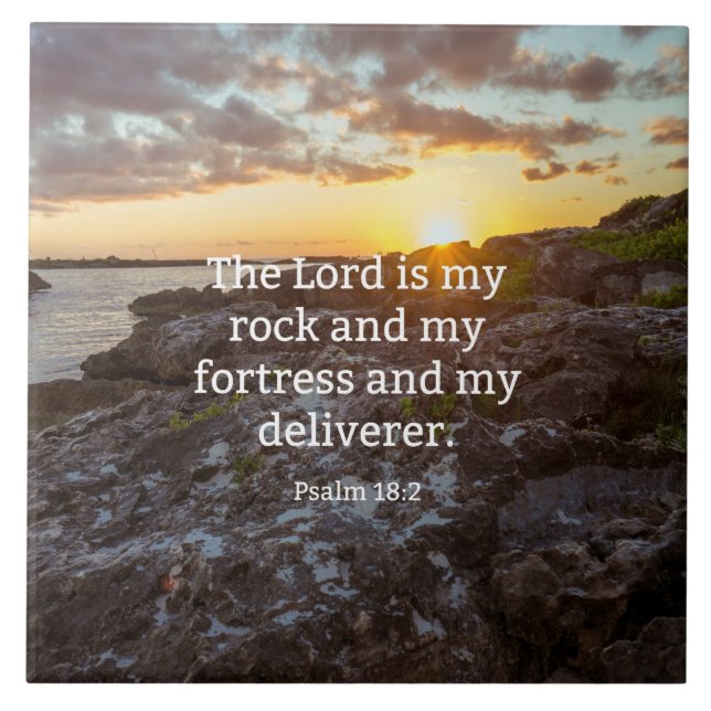 Salmo 18:2, verso das escrituras (Frente)