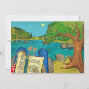 Salmo 1 em pinturas cristãs judaicas de Bíblia heb