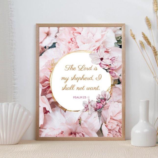 Salmo 23: 1 - O Senhor é o meu Poster Sheperd (Criador carregado)