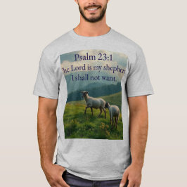 Salmo 23:1 Versículo da Bíblia Camiseta Masculina