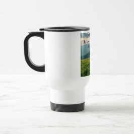 Salmo 23:1 Versículo da Bíblia Caneca de Viagem