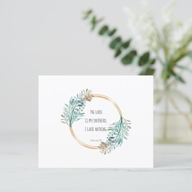 Salmo 23 O SENHOR é meu pastor, Escritura (Em pé/Frente)