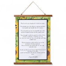 Salmo 23 Senhor é Meu Pastor Girassóis