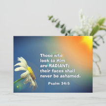 Salmo 34:5 Os que olham para Ele são RADIANTES Car