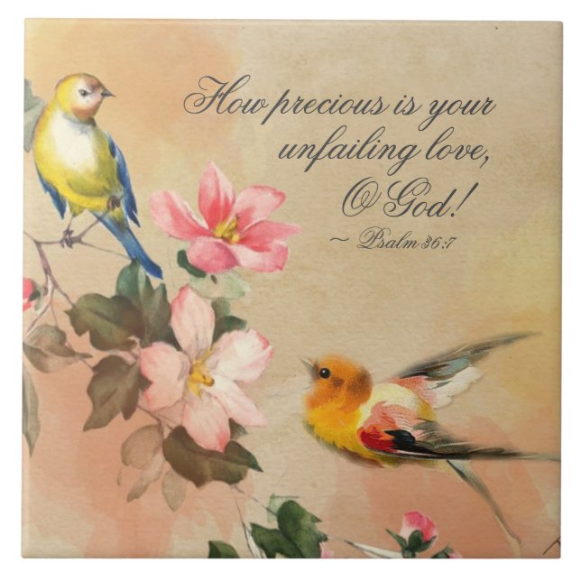 Salmo 36:7 Como precioso seu amor inabalável, Ó De (Frente)