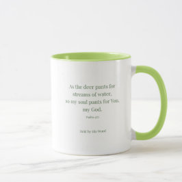Salmo 42:1 Caneca Cristã de Veado – Como o Veado A