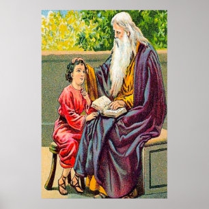 Salmo 78:1-7 Ensinando crianças poster