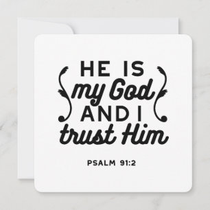 Salmo 91:2 – Confie em Deus Versículo Bíblico Cris