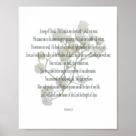Salmo, Flor Branca, Poster de Valor (Matte)