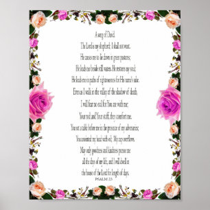 Salmo, Floral Roxo, Papel Poster De Valor (Matte)