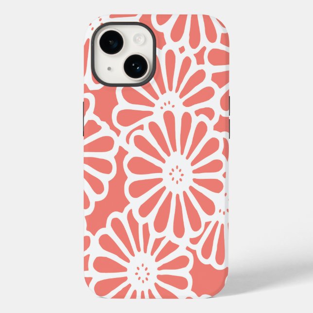 Salmon Asian Moods Floral (Verso)
