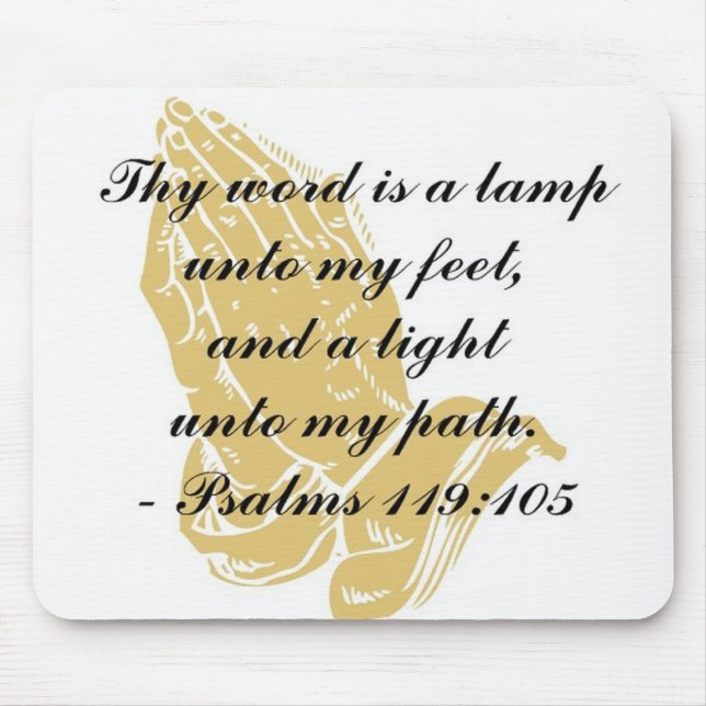 Salmos 119:105 Mouse Pad (Frente)
