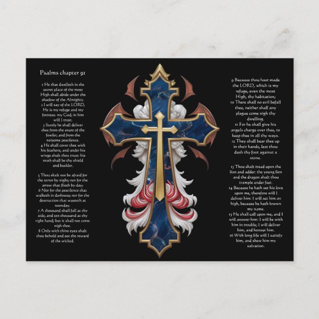 Salmos Capítulo 91 Cartão postal (Frente)