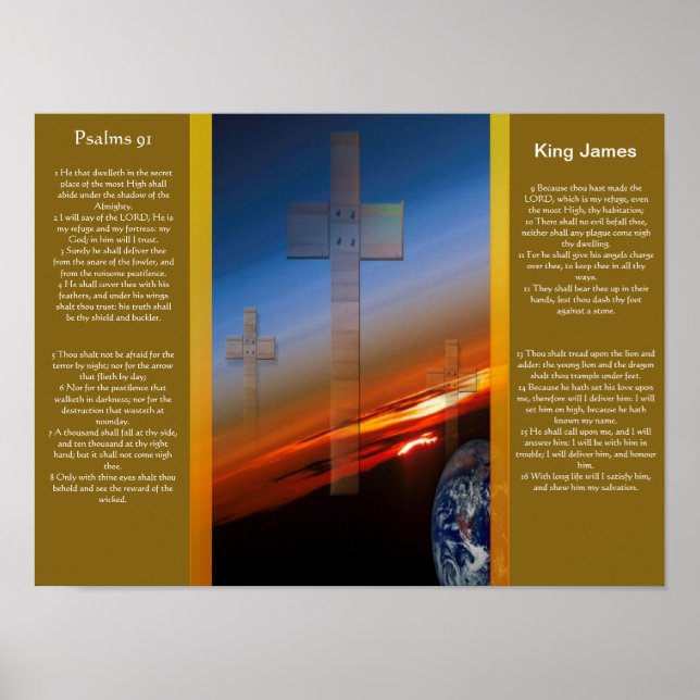Salmos Capítulo 91 Posters 1 (Frente)