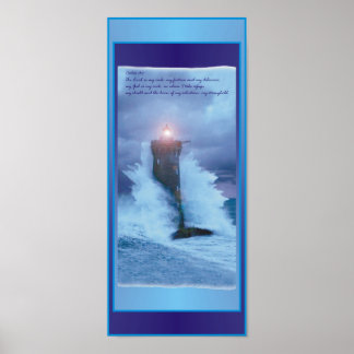 Salmos de 'Ondas de Farol' Poster de 16" X 7"