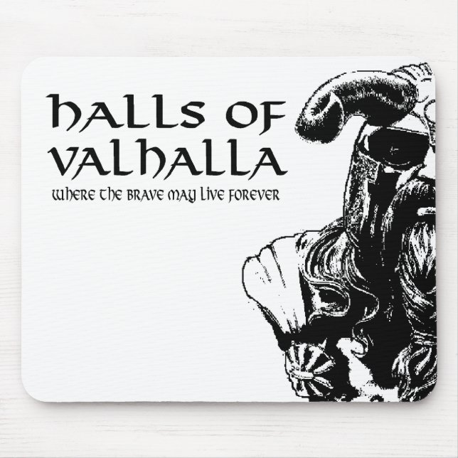 Salões de Valhalla Mousepad (Frente)